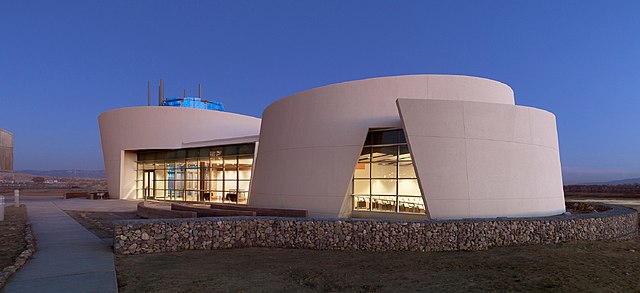 Exterior view of Dine College Library, Shiprock, New Mexico