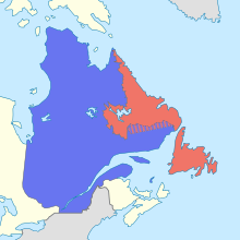 Disputed territory between Quebec and Labrador map-blank.svg