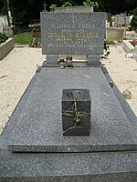 Гробът на Дудич в гробището във Фаркасрети