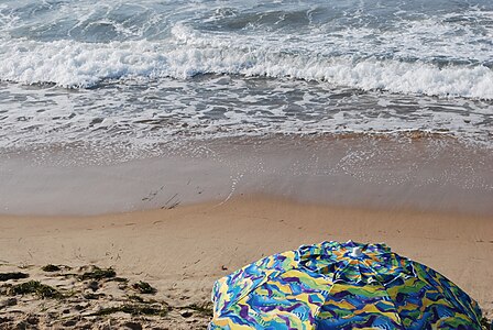 Early morning scene in Misquamicut Beach, Rhode Island