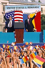 Bill Clinton în România, alături de Emil Constantinescu
