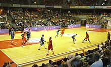 Partido amistoso entre Élan Chalon y Roanne en septiembre de 2013