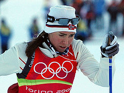 Ella Gjomle at the 2006 Olympics in Torino. Ella gjomle.jpg