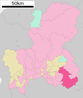 恵那市位置図