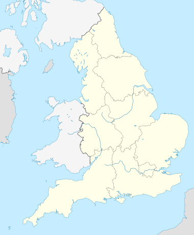 プレミアリーグ2009-2010の位置（イングランド内）