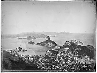 Enseada de Botafogo vista do alto do Corcovado