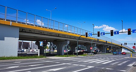 EstakadaJackaKaczmarskiego WidokOdPołudnia POL, Kraków