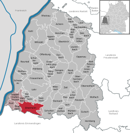 Kaart van Ettenheim