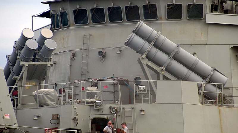 File:FFH 150 Anzac Harpoon Missile Launchers.JPG