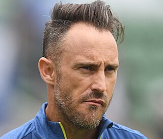 <span class="mw-page-title-main">Faf du Plessis</span> South African cricketer (born 1984)