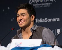 Description de l'image Farid Mammadov, ESC2013 press conference.jpg.