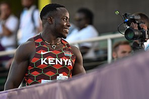 Ferdinand Omanyala bei den Weltmeisterschaften 2022 in Eugene