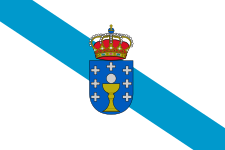Galiziako bandera ofiziala.