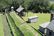 Moat and wall Fort King George moat & Wall, Darien, GA, US.jpg