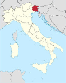 Friuli-Venezia Giulia in Italy.svg