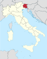 Map of Friuli-Venezia Giulia
