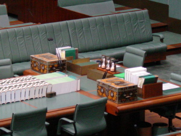 Frontbench and despatch box