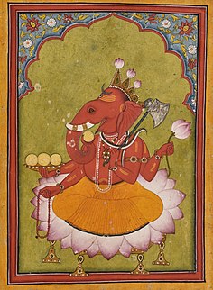 Ganesha Hindu god of new beginnings, success, and wisdom