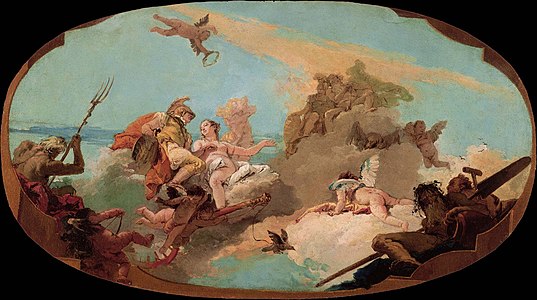 L'Apothéose de l'amiral Vettor Pisani modèle à l'huile, vers 1743 Giambattista Tiepolo Musée national de l'art occidental, Tokyo[3]