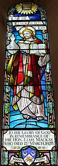 Window in remembrance of Elsie Mackay at Glenapp Church