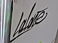 Grafiti de Lalo Luque (Lalone) en el OMAU, 2023-02-27.