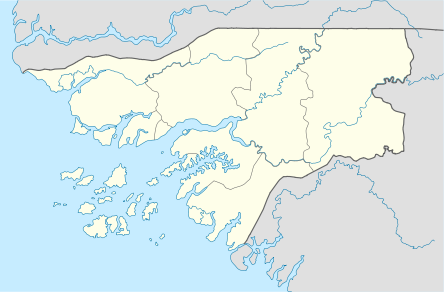 Location map Bisau Gvinėja
