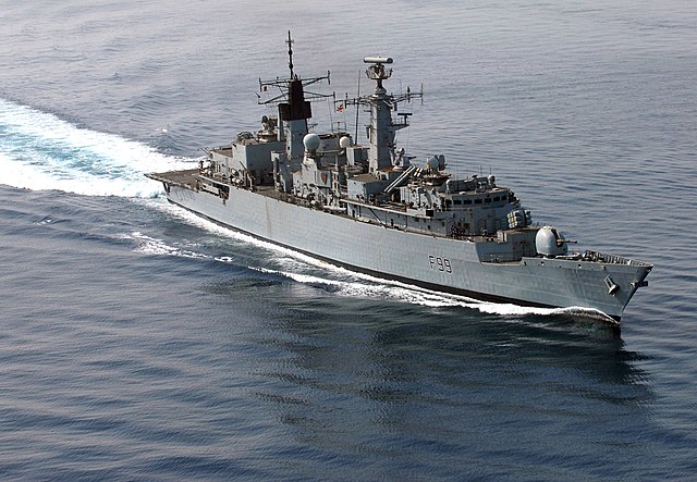 HMS Cornwall in the Persian Gulf