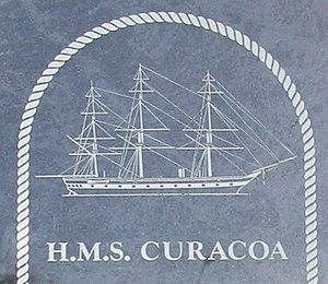 HMS Curacao Rangiriri curacoa memorial (dipotong).jpg