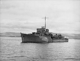 A HMS Holcombe (L56) tétel illusztrációja