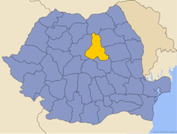Повіт Харгіта на мапі Румунії