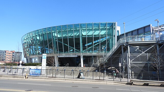 New northern (Newark-bound) entrance in March 2023