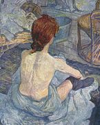 Femme à sa toilette (1889), huile sur toile (45 × 54 cm), musée d'Orsay.