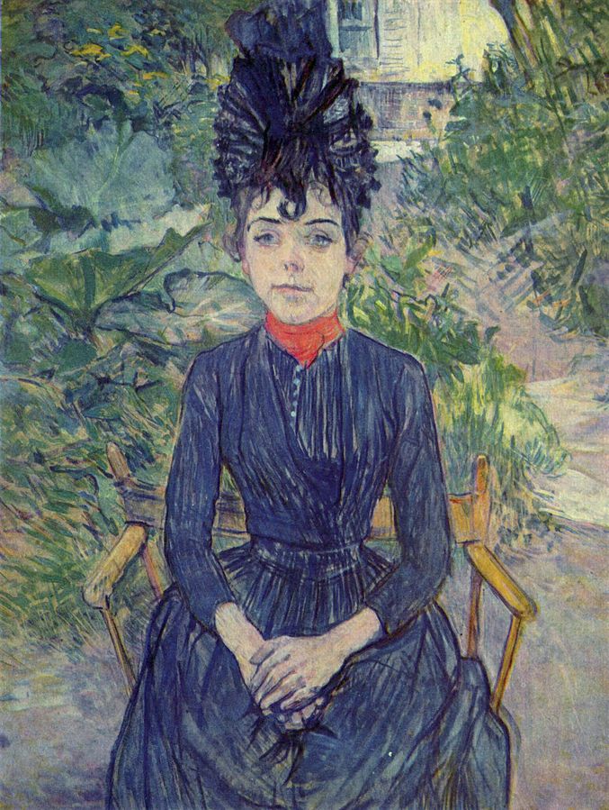 Femme au boa noir - Henri de Toulouse-Lautrec