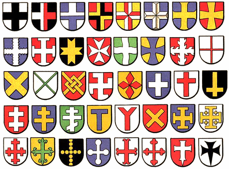 Crosses in heraldry