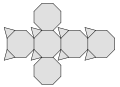 Netz eines Hexaederstumpfs