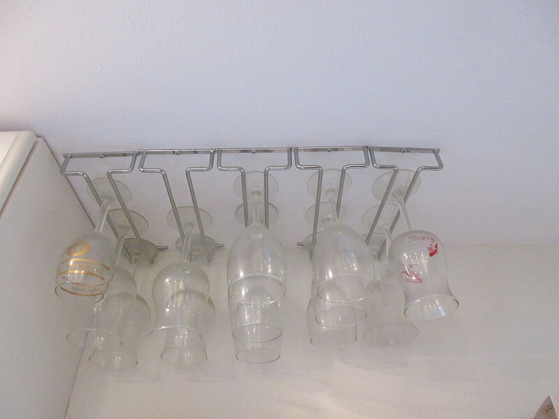 File:Home kitchen details June 2023 - Hanging wine glasses.jpg