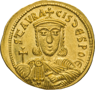 <span class="mw-page-title-main">Staurakios</span> Byzantine Emperor from July to October 811