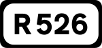 Silniční štít R526}}