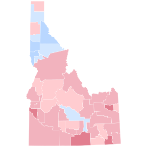 Idaho Presidential Election Results 1992.svg