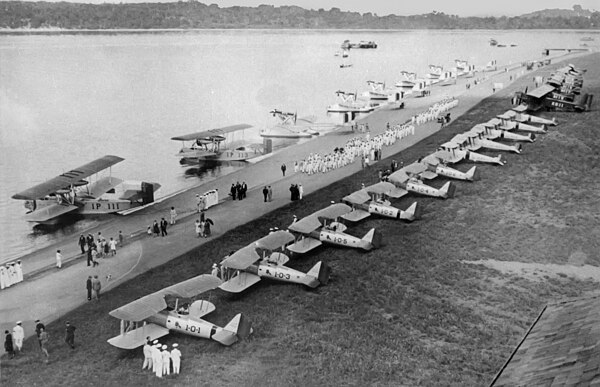 Incorporation of Savoia Marchetti S-55A seaplanes in 1924