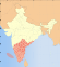 Peta kenit India, dengan India Selatan ditonjolkan
