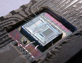 A microcontroller is a small computer on a single metal-oxide-semiconductor (MOS) integrated circuit chip. In modern terminology, it is similar to, but less sophisticated than, a system on a chip (SoC); a SoC may include a microcontroller as one of its components. A microcontroller contains one or more CPUs along with memory and programmable input/output peripherals. Program memory in the form of ferroelectric RAM, NOR flash or OTP ROM is also often included on chip, as well as a small amount of RAM. Microcontrollers are designed for embedded applications, in contrast to the microprocessors used in personal computers or other general purpose applications consisting of various discrete chips.