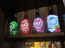 Bottles of Sourz Interior of the New Inn, Wetherby (23rd April 2023) 006.jpg