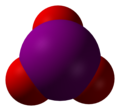 The iodate anion (space-filling model)