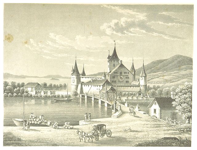 General view of Nidau (c1850)