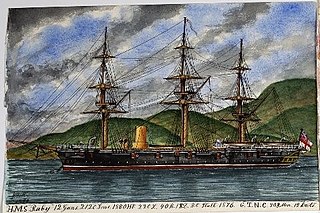 HMS <i>Ruby</i> (1876) British Emerald-class corvette