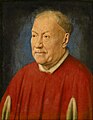 Image 15 Portrait of Cardinal Niccolò Albergati Artwork credit: Jan van Eyck The Portrait of Cardinal Niccolò Albergati is an oil-on-oak-panel painting by the Early Netherlandish painter Jan van Eyck, dating to the 1430s. It is of considerable interest to art historians because van Eyck's preliminary drawing survives. The work depicts Niccolò Albergati, an Italian cardinal and a diplomat working under Pope Martin V, as a visibly ageing cleric, his face seamed with deep lines below the eyes; it is accompanied by notes on the colours to be used in the final painting. A comparison between this drawing and the portrait shows that van Eyck changed several details, such as the depth of the shoulders, the lower curve of the nose, the depth of the mouth and the size of the ear. The finished painting hangs at the Kunsthistorisches Museum, Vienna, while the drawing is in the collection of the Staatliche Kunstsammlungen Dresden. More selected portraits