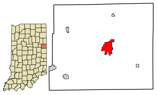 File:Jay County Indiana Incorporated and Unincorporated areas Portland Highlighted 1861236.svg