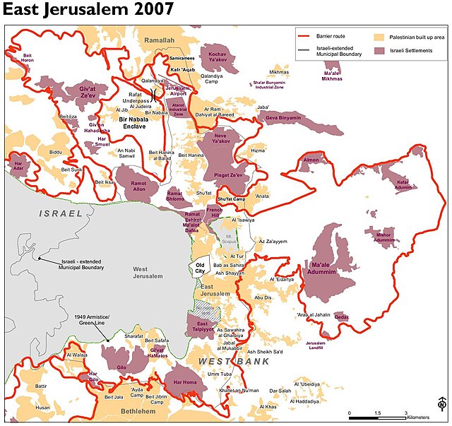 Israeli West Bank barrier - Wikipedia