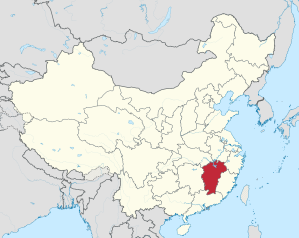 Lage von Jiāngxī Shěng in China
